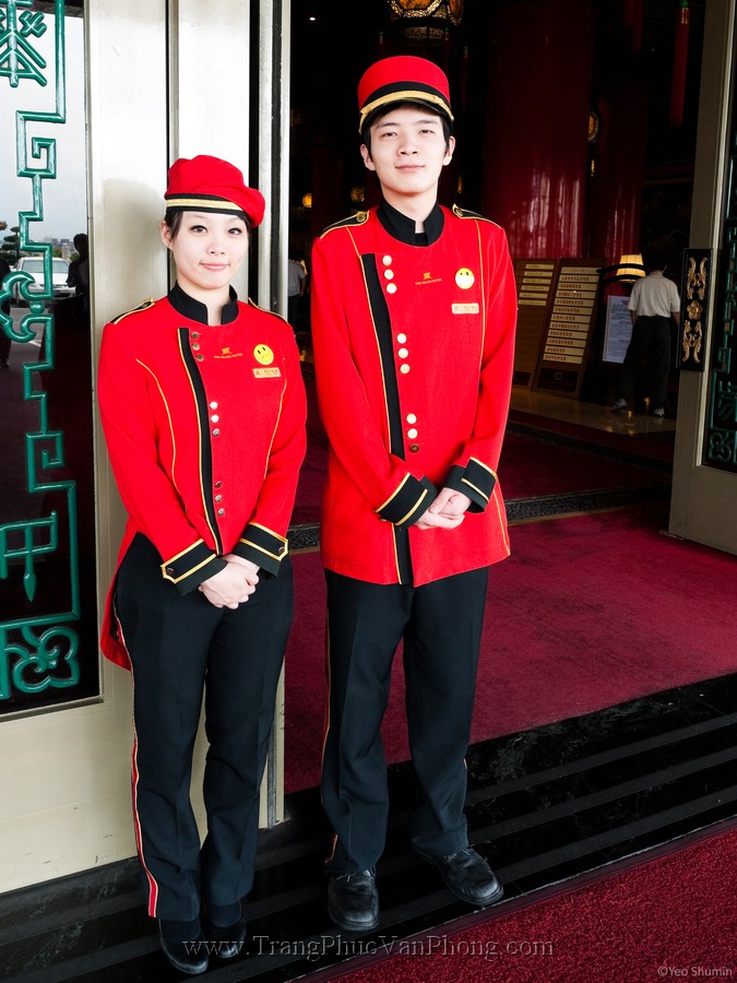 Đồng phục bell khách sạn của đồng phục Châu Thủy
