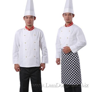 May đồng phục nhân viên nhà bếp hiện đại- B13